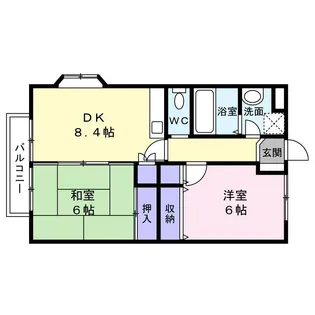 サイレントハウスA棟【1階】の間取り