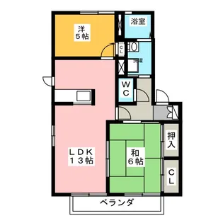 ソレイユm【1階】の間取り