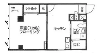 山水林ビル【6階】の間取り