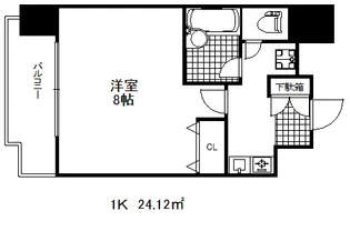 ラナップスクエア三宮プライム【8階】の間取り