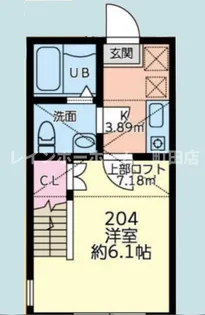 ル クレージュ【1階】の間取り