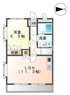 グランドヒルズ光【2階】の間取り