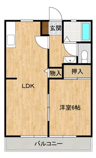 サンビレッジ六番街 G棟【2階】の間取り