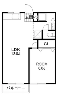 シルクハイツAB【2階】の間取り