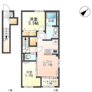 ISOLA【2階】の間取り