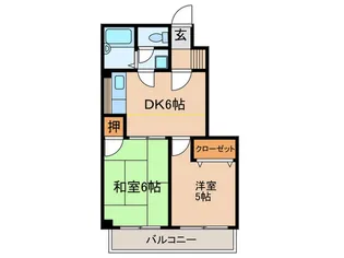 ハイネスオカザキII【2階】の間取り