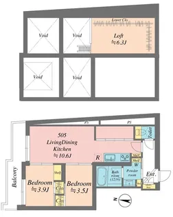 Grande Shakujiidai【5階】の間取り