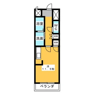パルコート明ヶ島【3階】の間取り
