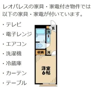 レオパレスYamamoto(34842)【2階】の間取り