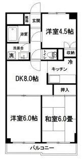 サンハイツ石田【5階】の間取り
