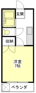 カレッジハウス8【1階】の間取り