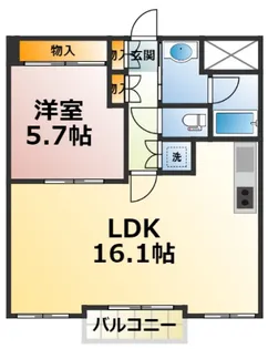 シャトーヨサミ【3階】の間取り
