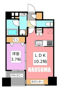 グランカーサ文京千石【3階】の間取り