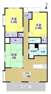ライ・レ・ローゼ【1階】の間取り