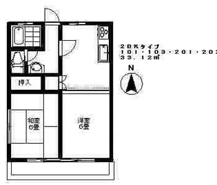 プレミールナカジマ【1階】の間取り