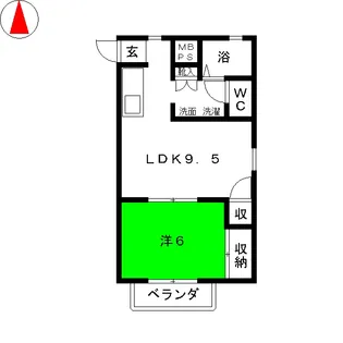 ハレハレハウス【2階】の間取り