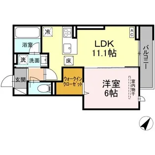 TORISIA向中野 IV【1階】の間取り
