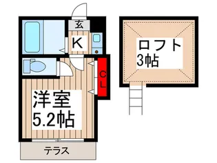 塚原ハイム【1階】の間取り