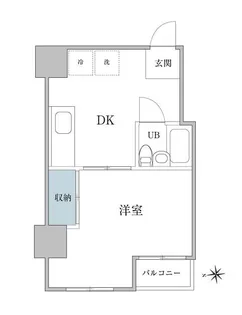 クレール千寿【5階】の間取り