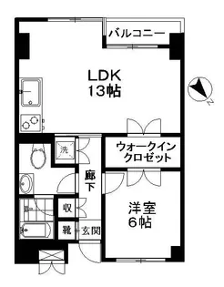 ヴィラ目黒本町【2階】の間取り