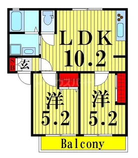 サングリア【2階】の間取り
