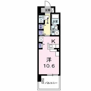 グランデージ大和八木【2階】の間取り