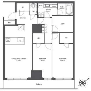 東京ポートシティ竹芝レジデンスタワー【18階】の間取り