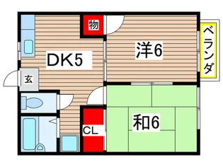 レピュ-ト遠西【2階】の間取り