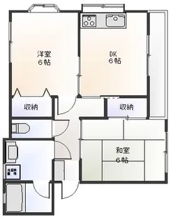 コーポウダガワI【2階】の間取り