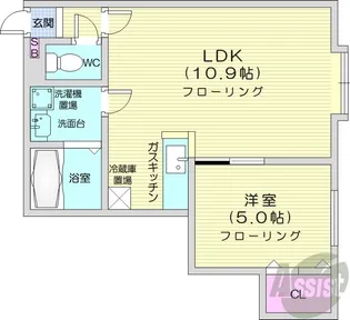 レユシール参番館【3階】の間取り