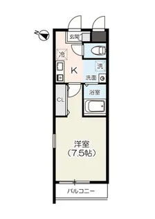 ラフィネ与野【1階】の間取り