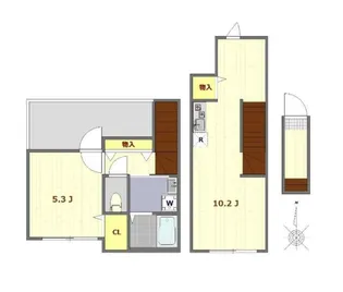 ミモザ哲学堂【2階】の間取り