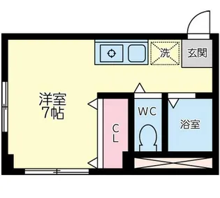 ジャスミン高田馬場【1階】の間取り