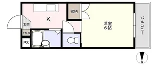 Uマンション【2階】の間取り