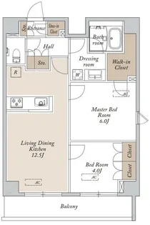HF東尾久レジデンス【1階】の間取り