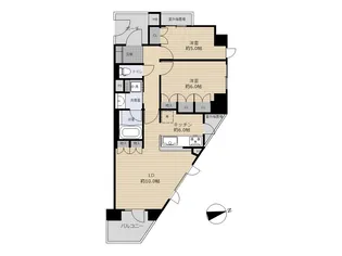 コスモレジア世田谷砧【6階】の間取り