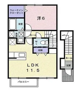 リバーサイドブリーズ【2階】の間取り