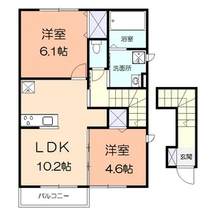 コーポシェトワ【2階】の間取り