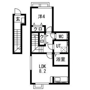 ルミエールIII【2階】の間取り
