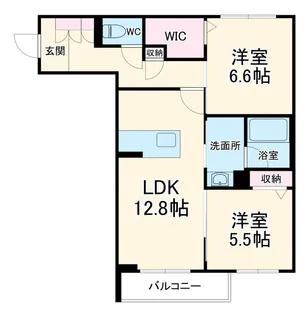 グランディア古川【2階】の間取り