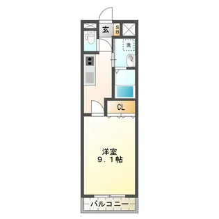 サクシード【2階】の間取り
