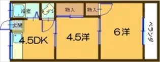 旭ヶ丘ビル【1階】の間取り