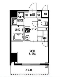 市ヶ谷仲之町ヒルズクレスト North棟【3階】の間取り