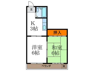 グランド-ル長岡京【1階】の間取り