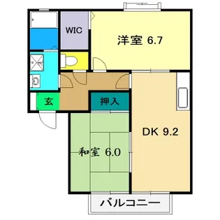 フォブール篠原【2階】の間取り
