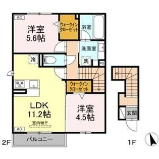 アンティエーヌ トリシア【2階】の間取り