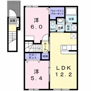 エルヴィータII【2階】の間取り