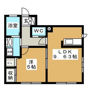 南長野シャーメゾン【1階】の間取り