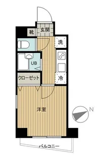 ヴェルト池袋ウエストフォート【2階】の間取り