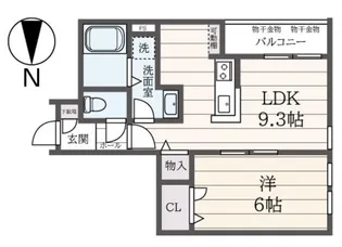 メイプルヒルズ経堂【1階】の間取り